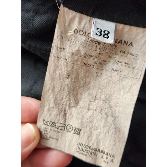 Dolce & Gabbana Khaki and Black Trench Coat - Picture 6 of 10